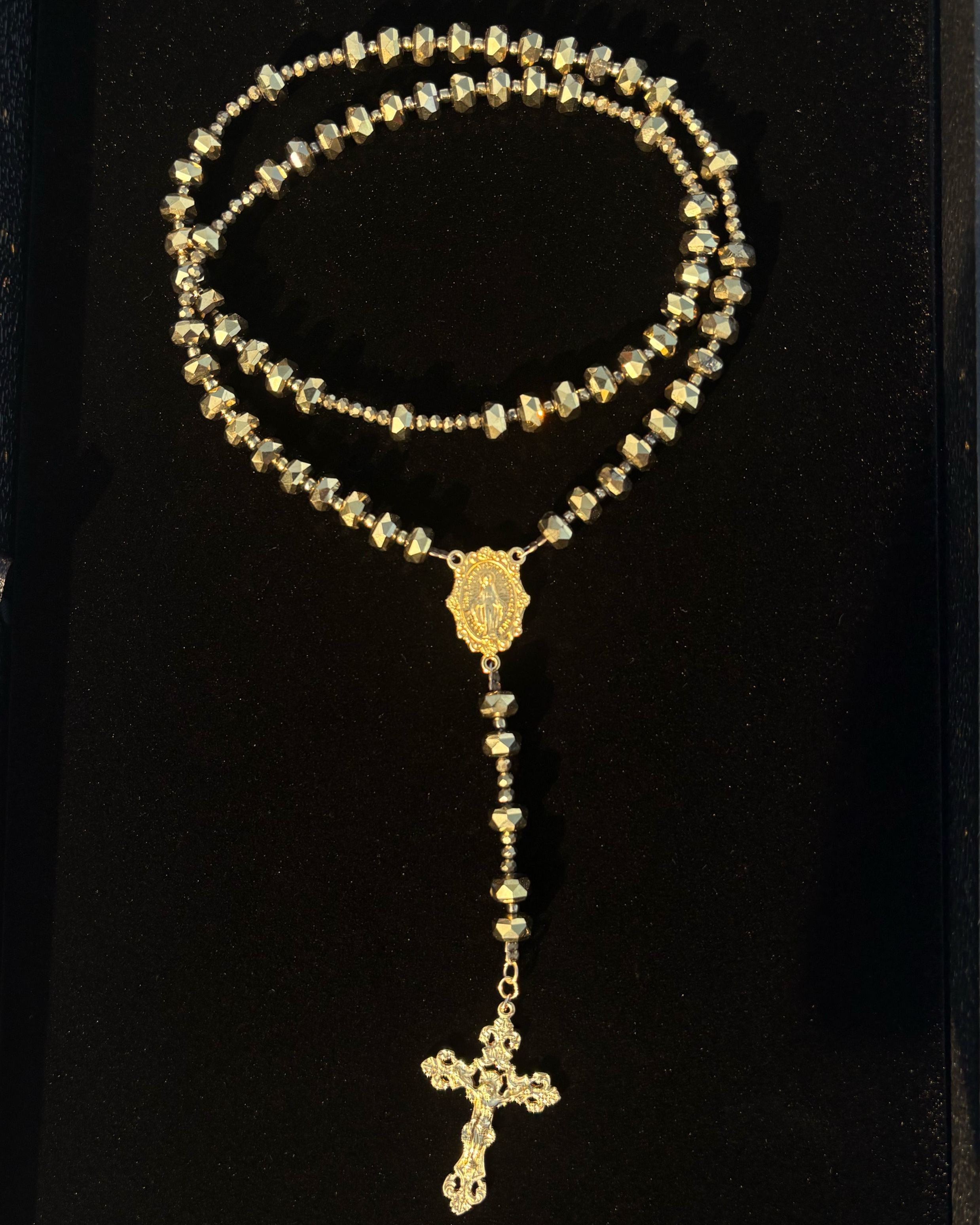 Gold rosary