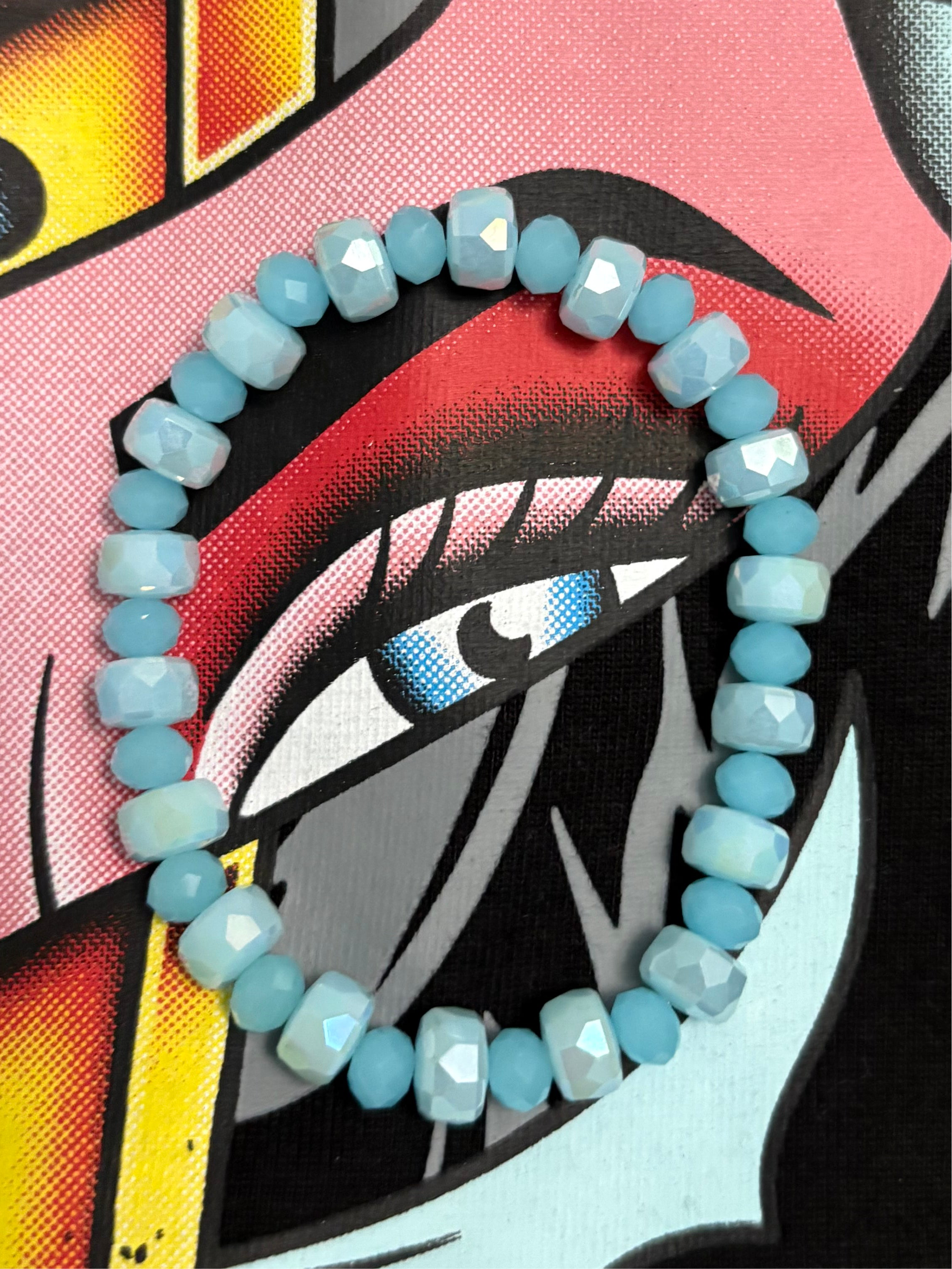 Baby blue bracelet